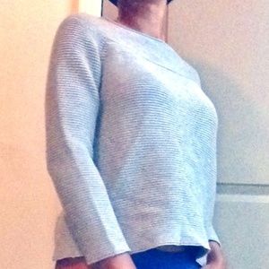 Grey Sweater Ribbed Cozy